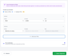 Criando segmento dinâmico