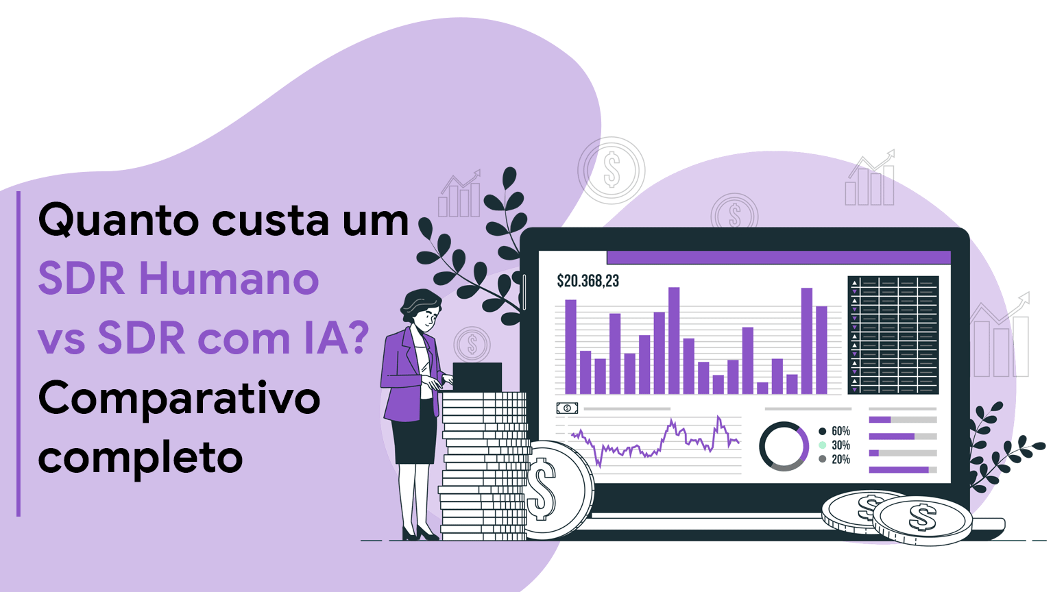 Quanto Custa um SDR Humano vs SDR com IA em 2025? Comparativo Completo